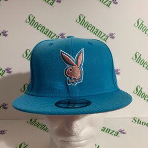 Headgear Classics Hat Playboy Fitted Cap Bunny Play For All Blue Pink 7 3/8